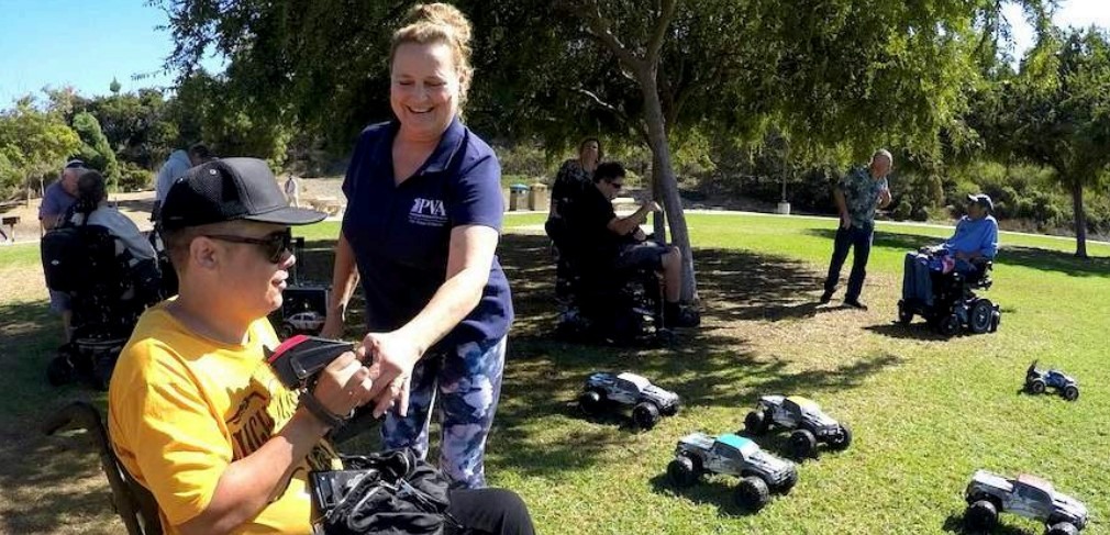 PVA Cal-Diego chapter adaptive RC racing event