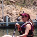 People of all ages gathered at Bartlett Lake in Carefree, Ariz., to give kayaking, water skiing and fishing a try.