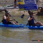 People of all ages gathered at Bartlett Lake in Carefree, Ariz., to give kayaking, water skiing and fishing a try.