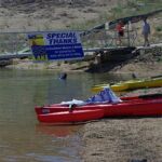 People of all ages gathered at Bartlett Lake in Carefree, Ariz., to give kayaking, water skiing and fishing a try.