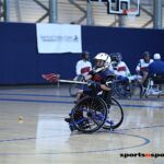 Coaches with Wheelchair Lacrosse USA held a lacrosse clinic to help promote and introduce the sport to a group of local Phoenix, Ariz., athletes. (Photo by Christopher Di Virgilio).