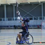 Coaches with Wheelchair Lacrosse USA held a lacrosse clinic to help promote and introduce the sport to a group of local Phoenix, Ariz., athletes. (Photo by Christopher Di Virgilio).