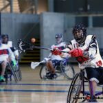 Coaches with Wheelchair Lacrosse USA held a lacrosse clinic to help promote and introduce the sport to a group of local Phoenix, Ariz., athletes. (Photo by Christopher Di Virgilio).