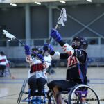 Coaches with Wheelchair Lacrosse USA held a lacrosse clinic to help promote and introduce the sport to a group of local Phoenix, Ariz., athletes. (Photo by Christopher Di Virgilio).