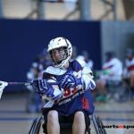Coaches with Wheelchair Lacrosse USA held a lacrosse clinic to help promote and introduce the sport to a group of local Phoenix, Ariz., athletes. (Photo by Christopher Di Virgilio).