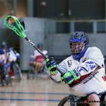 Coaches with Wheelchair Lacrosse USA held a lacrosse clinic to help promote and introduce the sport to a group of local Phoenix, Ariz., athletes. (Photo by Christopher Di Virgilio).