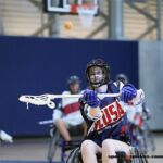 Coaches with Wheelchair Lacrosse USA held a lacrosse clinic to help promote and introduce the sport to a group of local Phoenix, Ariz., athletes. (Photo by Christopher Di Virgilio).
