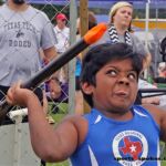 Now that's a look of pure determination and focus at the 2019 Adaptive Sports USA Junior Nationals in Minn. (Photo by Christopher Di Virgilio).