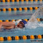 Swimming for first-place at the 2019 Adaptive Sports USA Junior Nationals in Minn. (Photo by Christopher Di Virgilio).