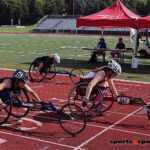 A close finish at the 2019 Adaptive Sports USA Junior Nationals in Minn. (Photo by Christopher Di Virgilio).