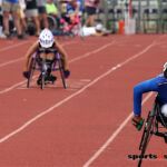 The finish is in sight at the 2019 Adaptive Sports USA Junior Nationals in Minn. (Photo by Christopher Di Virgilio).