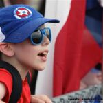Family and friends cheer for their favorite athlete at the 2019 Adaptive Sports USA Junior Nationals in Minn. (Photo by Christopher Di Virgilio).
