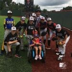 Aaliyah's team photo with Ball Parks of America in Branson, Mo.