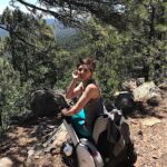 Adrienne exploring the Mogollon Rim in Arizona