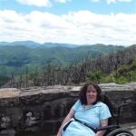 Amanda Thornton after reaching the top of a North Carolina trail. She can't wait to go back.