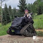 Angie takes her Trackchiar around the Staunton State Park in Colo.