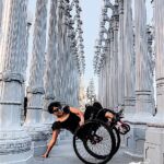 Barbie Ramirez enjoys the lights at the Los Angeles County Museum of Art