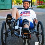 Cecil William's first adaptive race at the Market Street mile in Tenn.