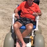 Family time for Clark at Galveston Beach.