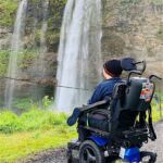 Cory has visited more than 33 countries in the past five-years. Here he admires the Seljalandsfoss waterfall in Iceland.