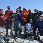 Drew and friends summit Mt. Washington.