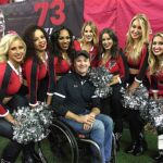 Duane Morrow is ready for football season with the Atlanta Falcons cheerleads