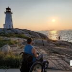 Dylan enjoys a beautiful sunset in Canada