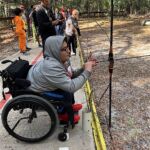 Emanuel enjoying a day of archery