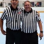Two happy refs at the 2019 Wheelchair Lacrosse USA Tournament in Long Island, NY. (Photo by Christopher Di Virgilio/SNS)