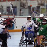 It's anyone's ball at the 2019 Wheelchair Lacrosse USA Tournament in Long Island, NY. (Photo by Christopher Di Virgilio/SNS).