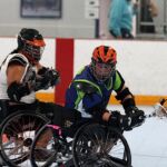 Looking for an open player at the 2019 Wheelchair Lacrosse USA Tournament in Long Island, NY. (Photo by Christopher Di Virgilio/SNS).