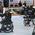 A failed attempt at a block at the 2019 Wheelchair Lacrosse USA Tournament in Long Island, NY. (Photo by Christopher Di Virgilio/SNS).