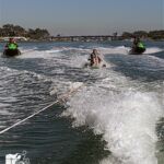 Katelyn gets out for a little water skiing with friends