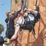 Katelyn recently gave rock climbing a try