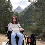 Katie and her service dog explore Grand Teton National Park.