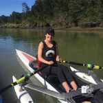 Megan enjoys rowing