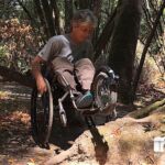 Steve is Wheels UP at California Bay Laurel on the Indian Valley Trail in Novato, Calif.