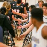 Good sportsmanship at the 2019 West Coast Conference in Mesa, Ariz. (Photo by Christopher DiVirgilio).