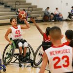 Junior Wildcats player, Adrina Castro looks for an open player during the 2019 West Coast Conference in Mesa, Ariz. (Photo by Christopher DiVirgilio).
