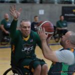 Darrell Mauerman moves in for the block at the 21st Annual D1 Wheelchair Basketball Tournament in Phoenix, Ariz. (Photo by Christopher Di Virgilio).