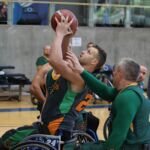 The Wheelin Jazz go against the pacers at the 21st Annual D1 Wheelchair Basketball Tournament in Phoenix, Ariz. (Photo by Christopher Di Virgilio).