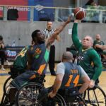 The Wheelin Jazz go against the pacers at the 21st Annual D1 Wheelchair Basketball Tournament in Phoenix, Ariz. (Photo by Christopher Di Virgilio).