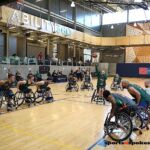 Darrell Mauerman, #42, makes a free throw during the Jazz vs. Pacers at the 21st Annual D1 Wheelchair Basketball Tournament in Phoenix, Ariz. (Photo by Christopher Di Virgilio).
