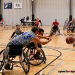 The Dallas and Toronto come together at the 2020 Toyota national Wheelchair Basketball Tournament in Wichita, Kan. (Photo by Christopher Di Virgilio).