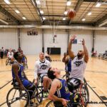 The Jazz and Warriors come together at the 2020 Toyota national Wheelchair Basketball Tournament in Wichita, Kan. (Photo by Christopher Di Virgilio).