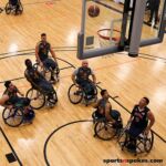 The Pacers and Wolfpack come together at the 2020 Toyota national Wheelchair Basketball Tournament in Wichita, Kan. (Photo by Christopher Di Virgilio). pacers_wolfpack