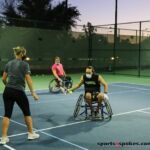 Athletes learn the finer points of wheelchair tennis thanks to a program in place at Ability 360 Sports & Fitness Center in Phoenix, Ariz. (Photo by Christopher Di Virgilio).