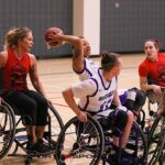 A select group of collegiate wheelchair basketball teams came to Tucson to take part in a collegiate basketball tournament and celebrate celebrating a gift and dedication of the Cody Schechter Gym and Locker Room for Adaptive Athletics from UArizona alumni and Phoenix businessman, Eric Schechter. (Photo by Christopher Di Virgilio).