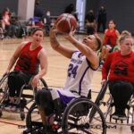 A select group of collegiate wheelchair basketball teams came to Tucson to take part in a collegiate basketball tournament and celebrate celebrating a gift and dedication of the Cody Schechter Gym and Locker Room for Adaptive Athletics from UArizona alumni and Phoenix businessman, Eric Schechter. (Photo by Christopher Di Virgilio).