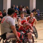 A select group of collegiate wheelchair basketball teams came to Tucson to take part in a collegiate basketball tournament and celebrate celebrating a gift and dedication of the Cody Schechter Gym and Locker Room for Adaptive Athletics from UArizona alumni and Phoenix businessman, Eric Schechter. (Photo by Christopher Di Virgilio).